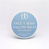Aafiyah Botanicals frankincense tallow face & body balm, 150g grass-fed halal natural moisturiser