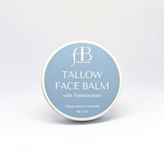 Aafiyah Botanicals frankincense tallow face balm, 60g grass-fed halal natural facial moisturiser