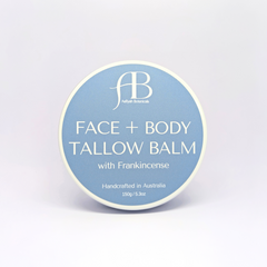 Aafiyah Botanicals frankincense tallow face & body balm, 150g grass-fed halal natural moisturiser
